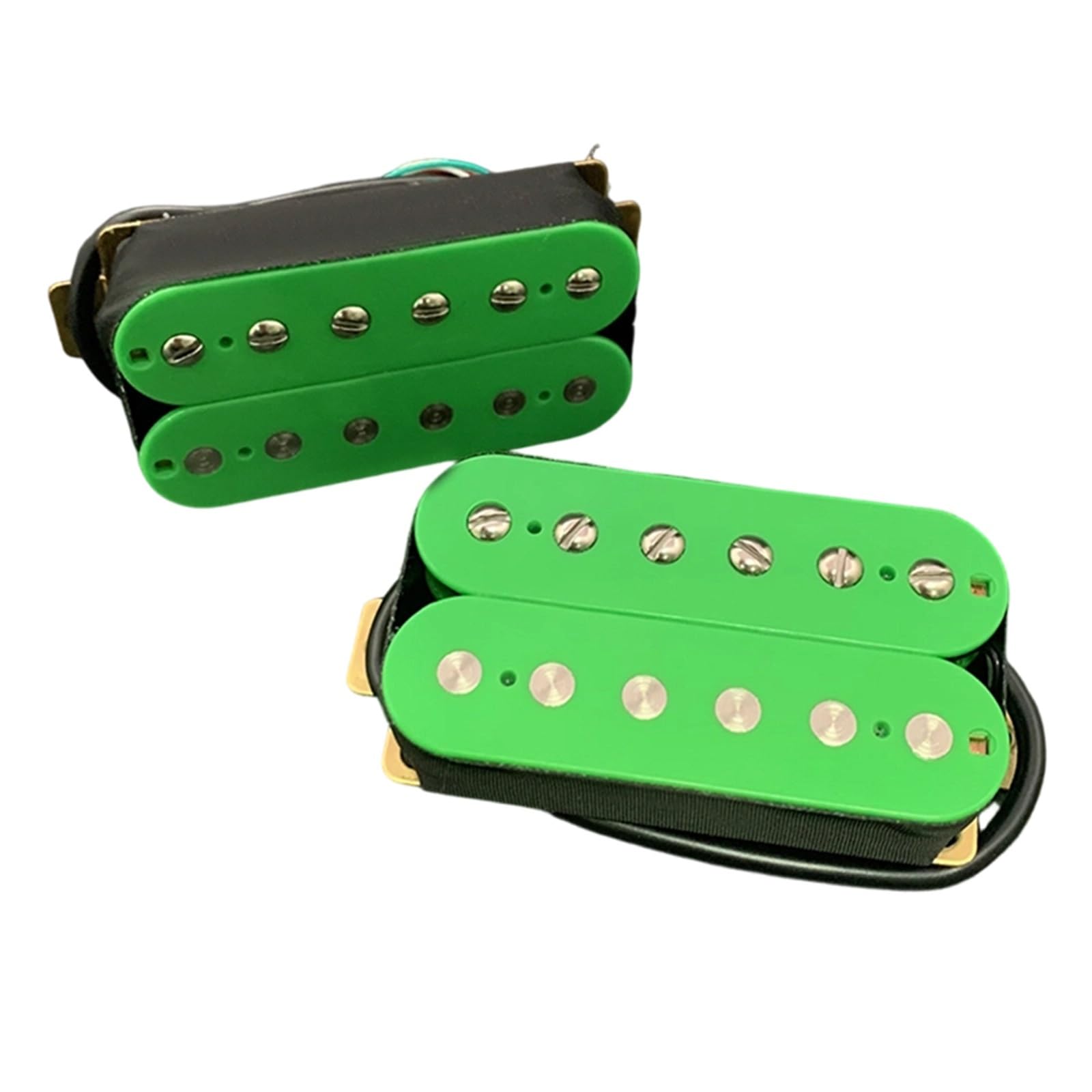 Rofesjonalnych Przetwornik Do Gitary Elektrycznej Humbucker Do Gitary Elektrycznej | Przetwornik do gitary elektrycznej lub przetwornik na szyję do wyboru zielony (Neck and Bridge)
