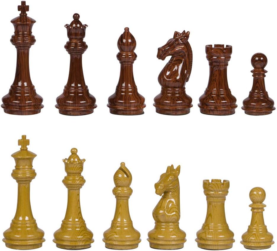 Sponsored Ad - Whittier High Polymer Weighted Chess Pieces with 3.75 Inch King and Extra Queens, Pieces Only, No Board