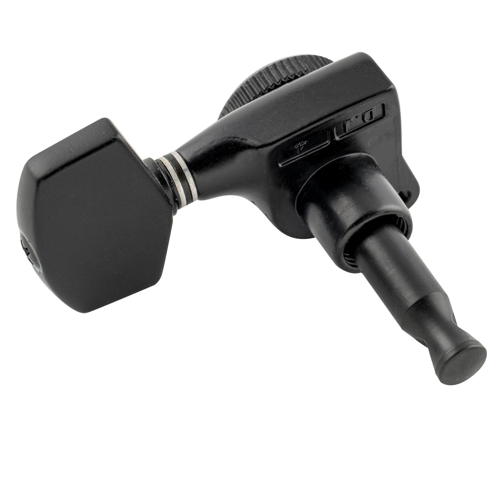 Musiclily Pro 3L3R Tunery Blokujące Gitarowe Klucze Blokowane Locking Tuners Kołki Strojenia do Gitary Elektrycznej Akustycznej LP SG, Czarny Pokrętła Big Hex