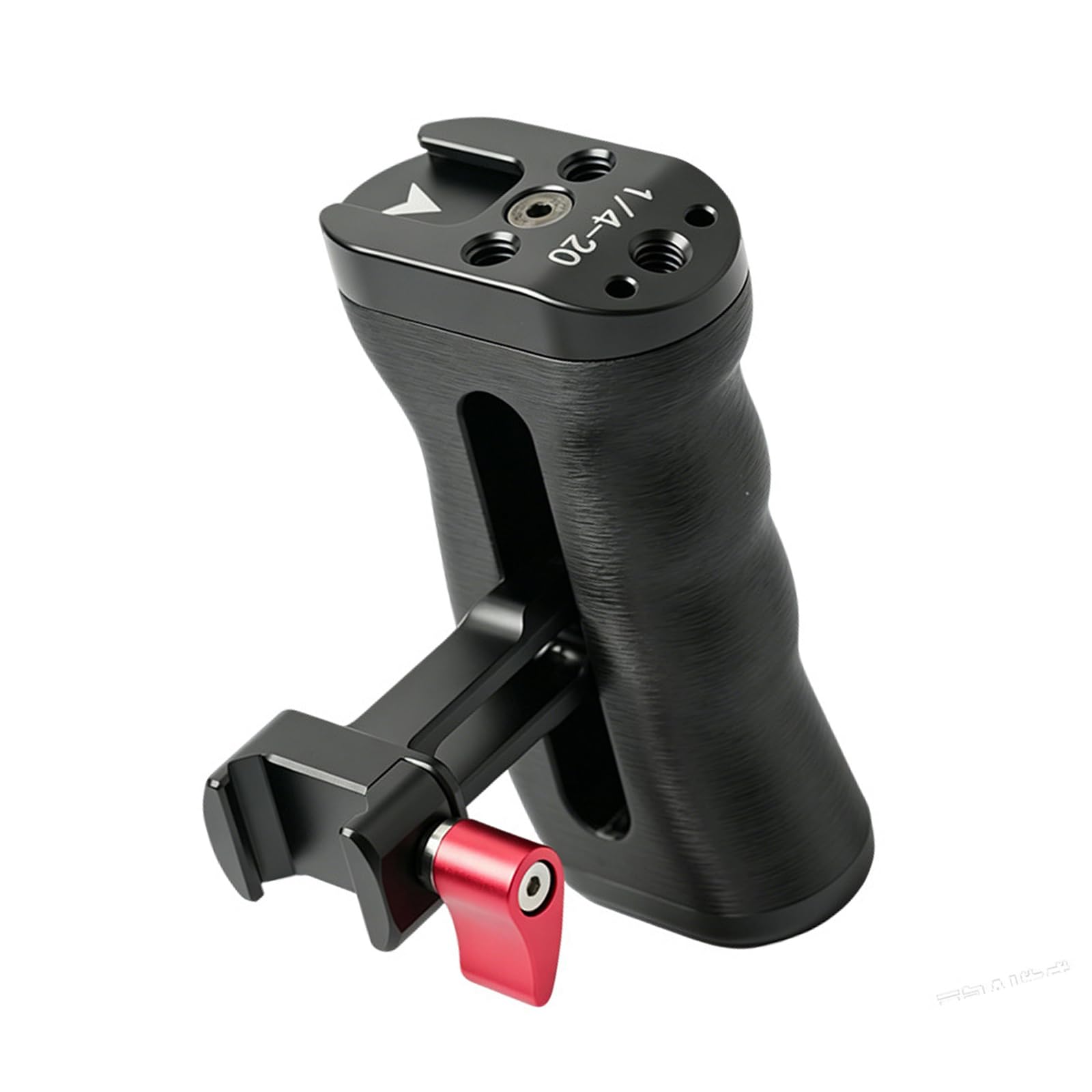 Maniglia laterale per fotocamera con piastra a sgancio rapido scorrevole in plastica di alluminio costruita per stabilizzatori regolabile in alto in basso a sinistra a destra