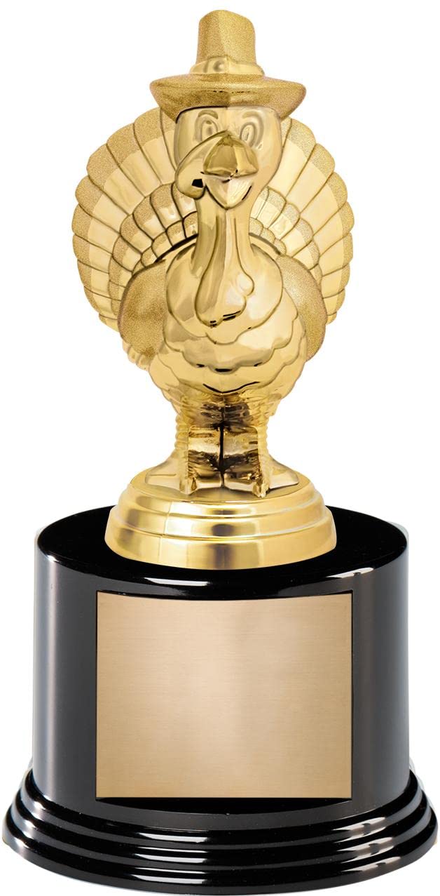 Crown Awards 6.5" Pilgrim Turkey Trophy On Round Base