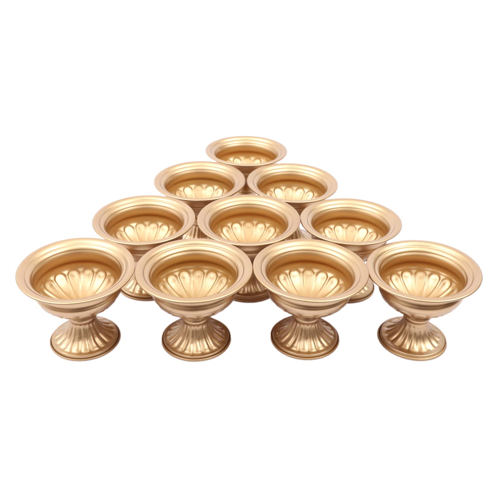 10 Pcs Gold Flowers Vases for Centrepieces, Wedding Table Centerpiece Decoration for Reception, Home Flower Stand for Birthday Ceremony Christmas