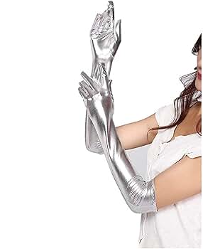 美品　メゾンファーブル　キルティングロンググローブ　ラムスキンレザー　シルク使用 美品 メゾンファーブル キルティングロンググローブ ラムスキン