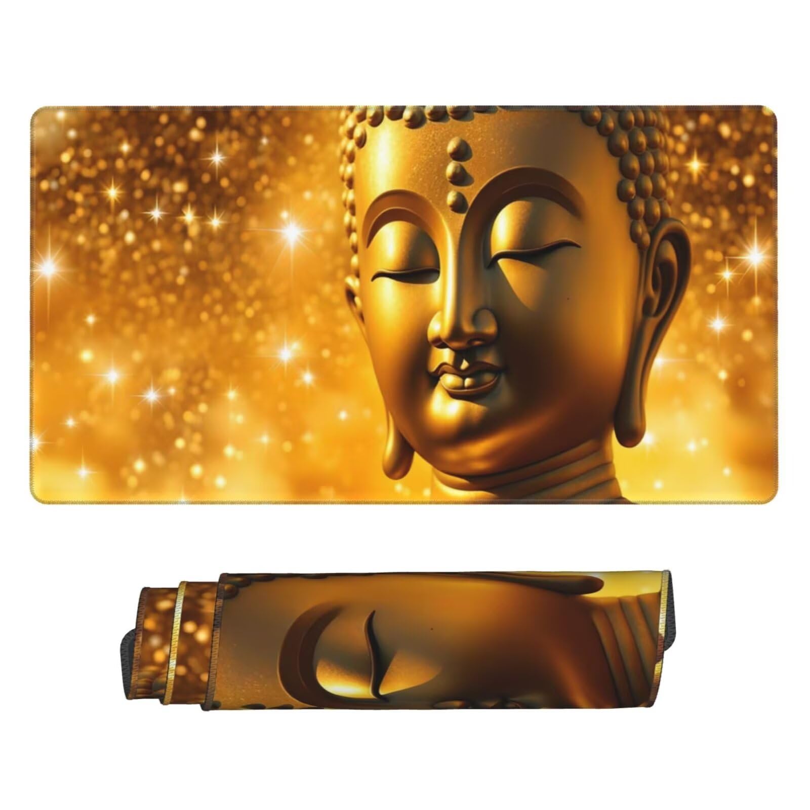 Gamingowa podkładka pod mysz XXL 1200 x 600 mm, żółta podkładka pod mysz Zen, duża, 120 x 60 cm, rozszerzona podkładka na biurko, akcesoria gamingowe z przyszytymi krawędziami dla poprawy precyzji i