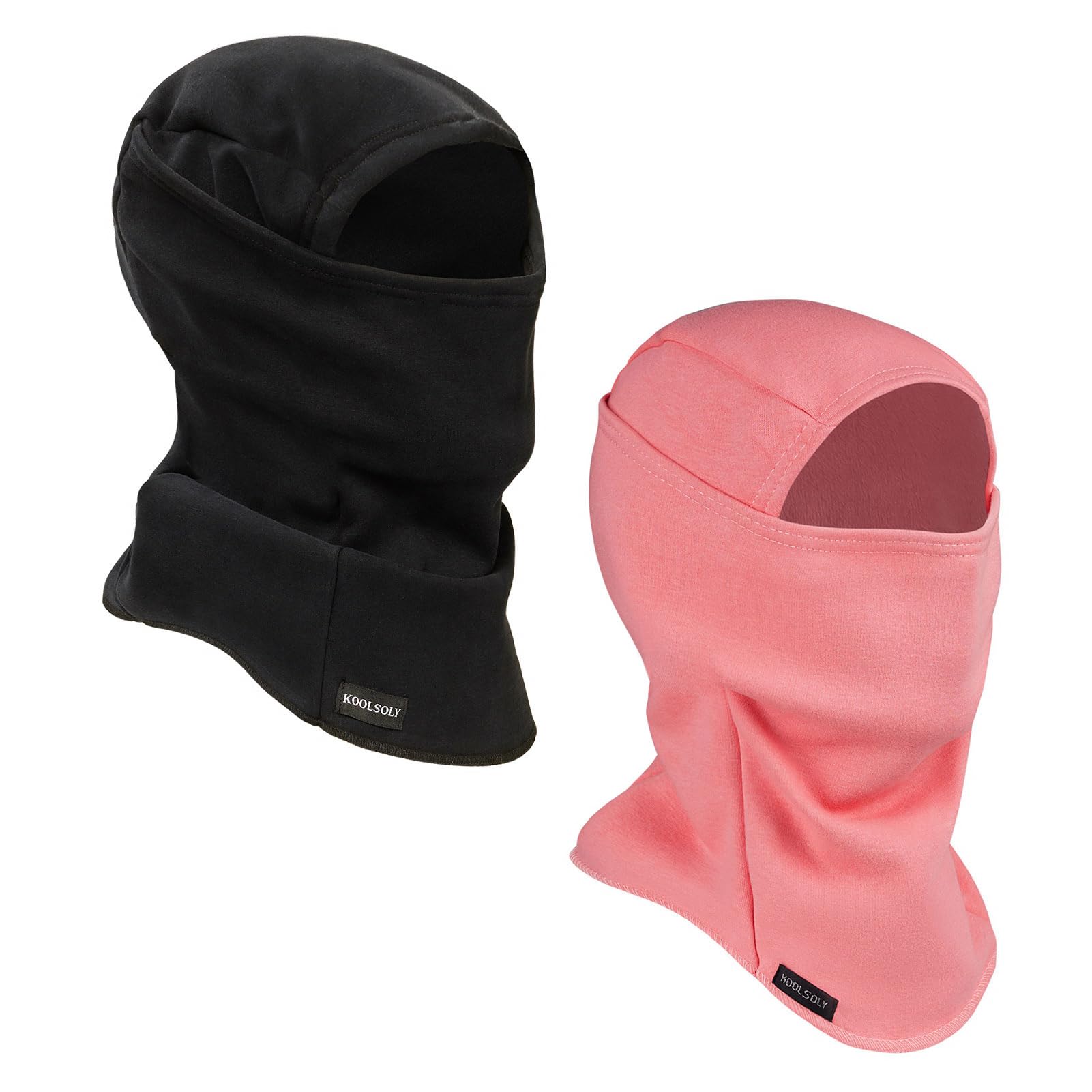 KOOLSOLY Ski Mask Balaclava Cold Weather Warm and Fleece Face Mask Neck Warmer Full Face Mask for Men