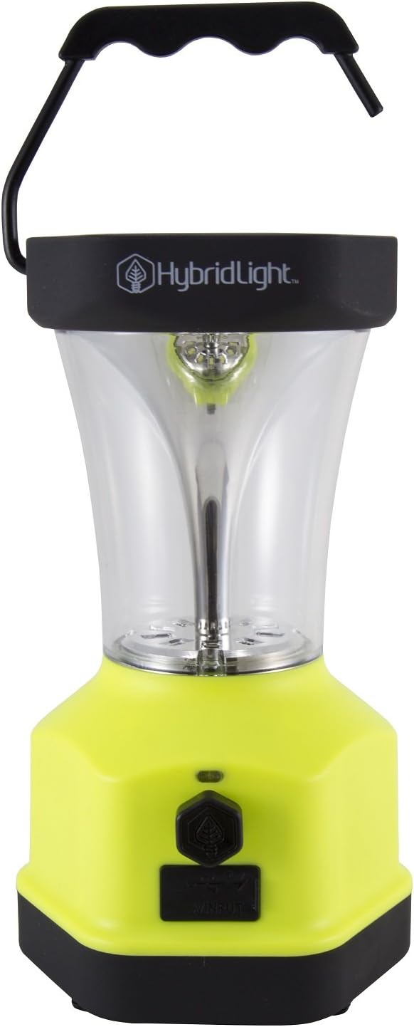Hybridlight Atlas AllInOne Solar Rechargeable 400 Lumen Camping Lantern. High to Low Dimmer