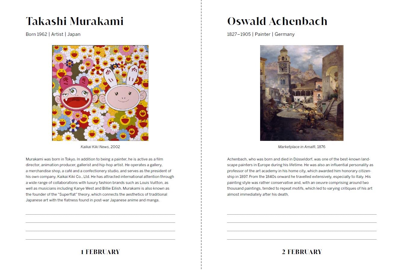 An artist a day: a daily diary of artist's birthdays