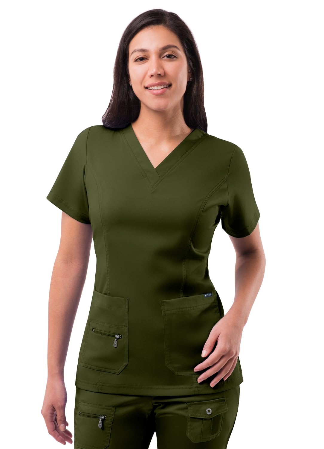 Adar Pro Scrubs for Women - Elevated V-Neck Scrub Top