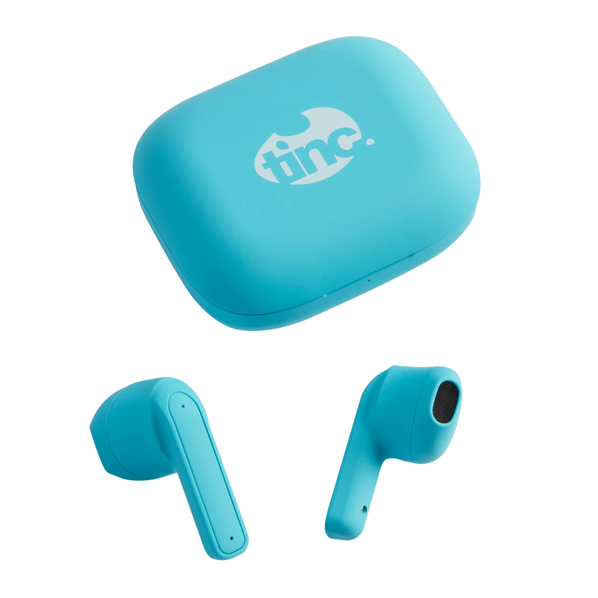 TincWireless Earpods Blue - Carry Case and Charging Station - Touch Controlled Bluetooth Earpods