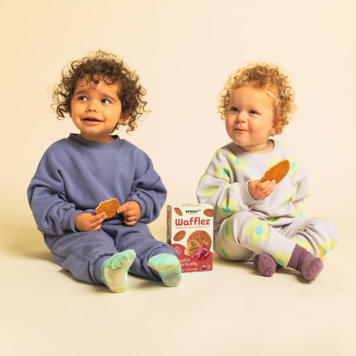 Sprout Organic Baby Food, Toddler Snack Variety Pack, Single Serve Waffles (30 Count)