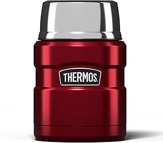 Thermos Stainless King Food Flask, Red, 0.47 L