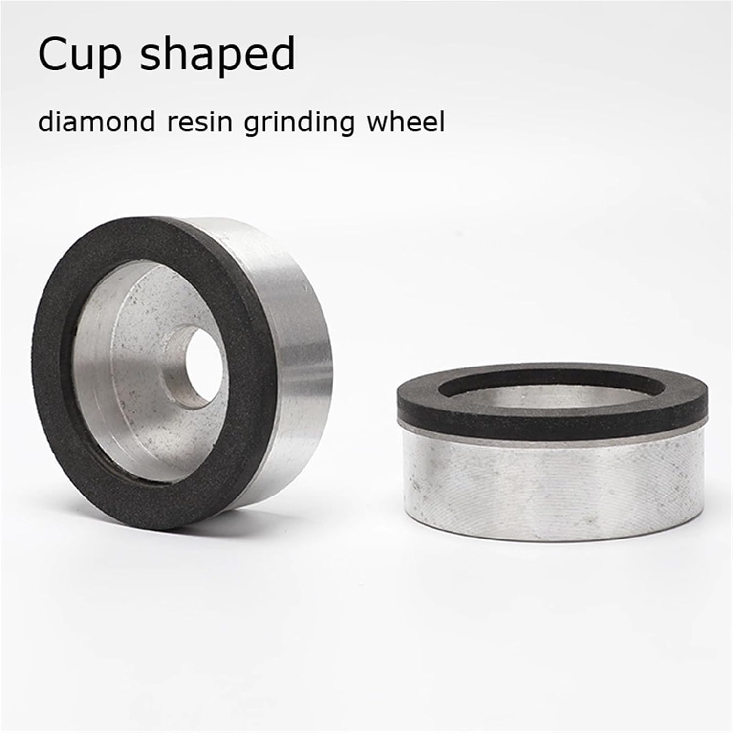 Cup-Shaped Diamond Resin Grinding Wheel, for End Face Carving Knife Milling Cutter Alloy Tungsten Single-Sided Concave 1pc(75x28x20x10x3mm)