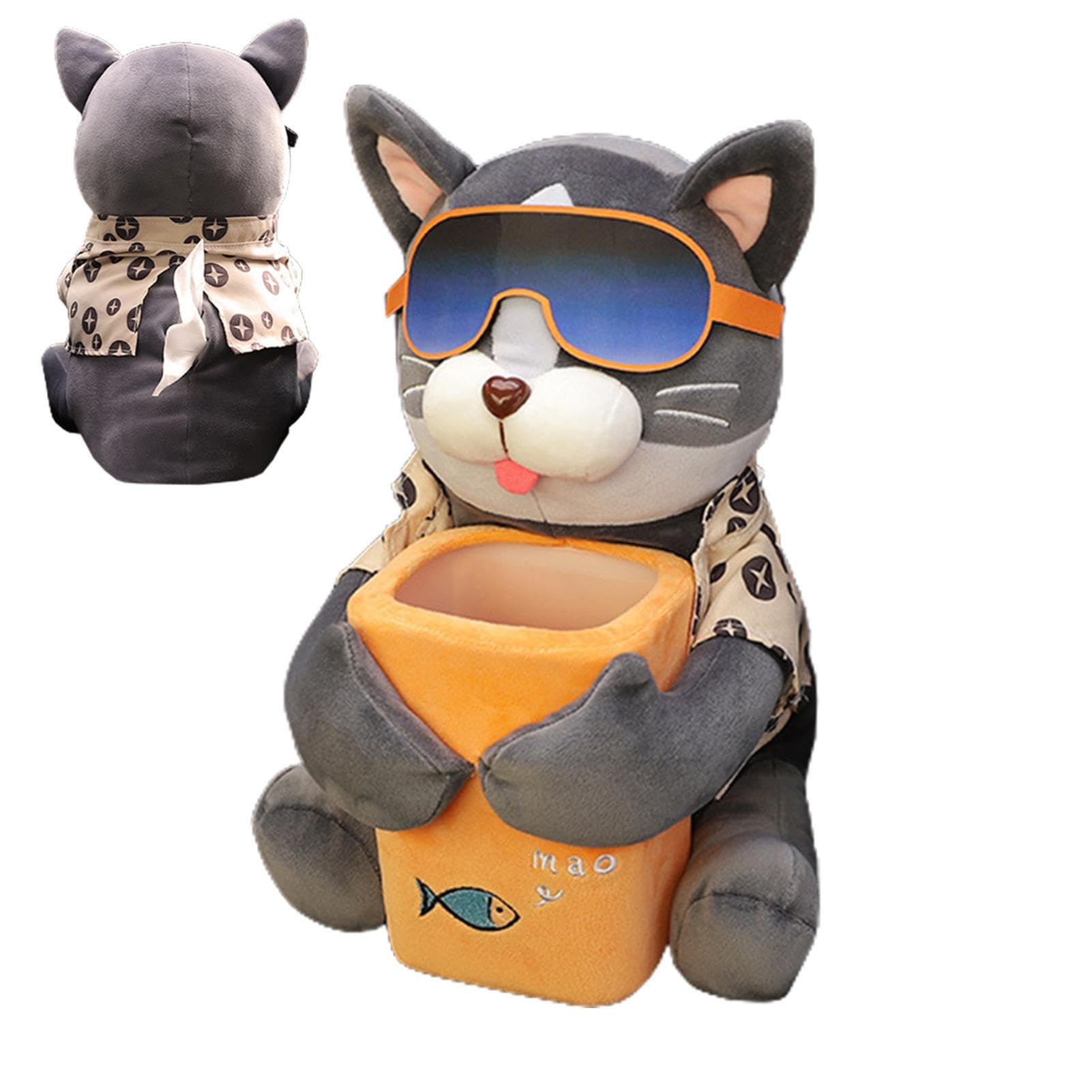 Poubelle auto universelle chien distributeur mouchoir voiture accessoire rangement intérieur