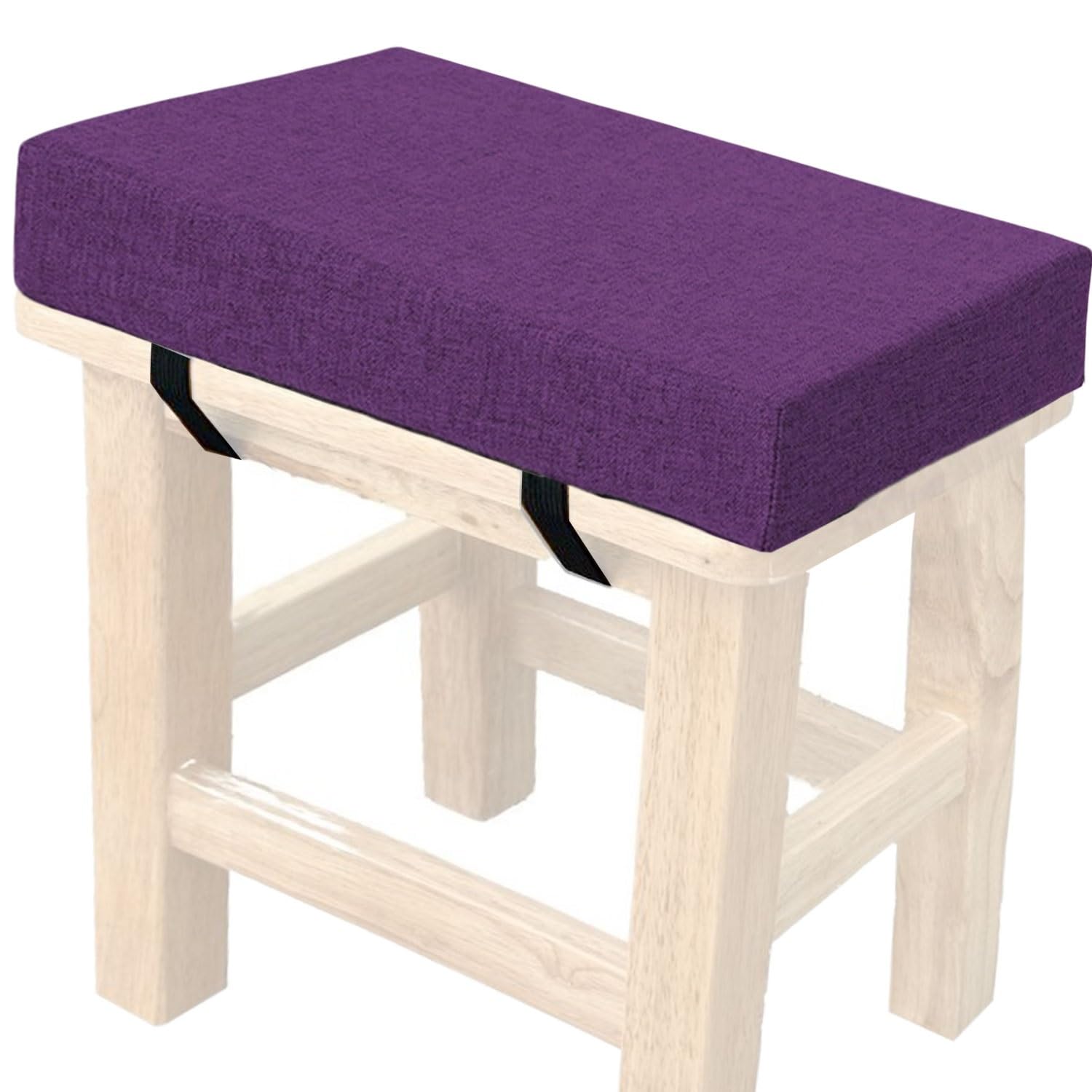Hkjgnh @13 Memory Foam Square Seat Cushion3/5/8Cm Thick,35/40/45/50Cm Rectangular Stool Cushion,Anti - Slip, Seat Cushion Seat Pads Dining Chairs With Removable Cover For Kitchen Bar Chairs(,40X40x8cm)