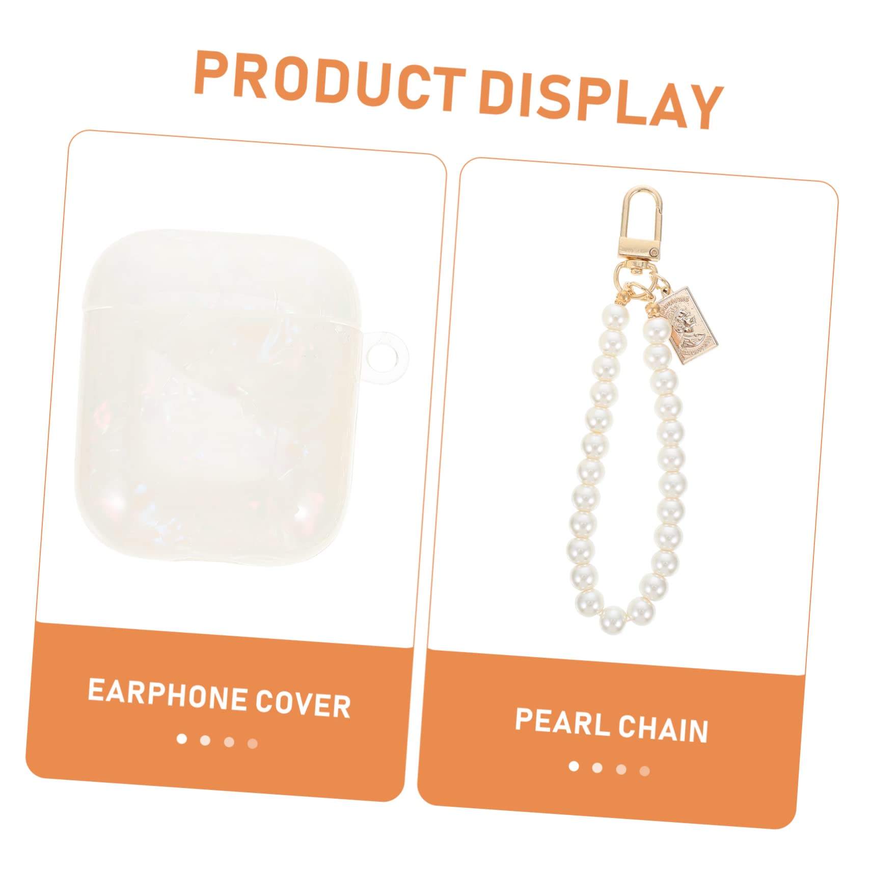 jojofuny 5 Juegos De Fundas para Auriculares Compatibles con Diseño De Cadena Brillantes Y Portátiles.