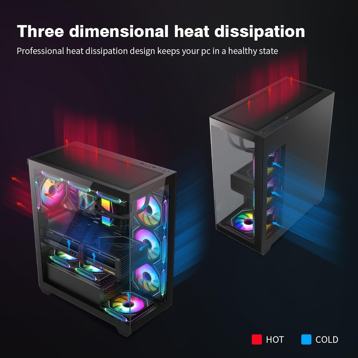 Amazon.com: RUIX OV603 ATX Mid-Tower PC Case, Spacious High