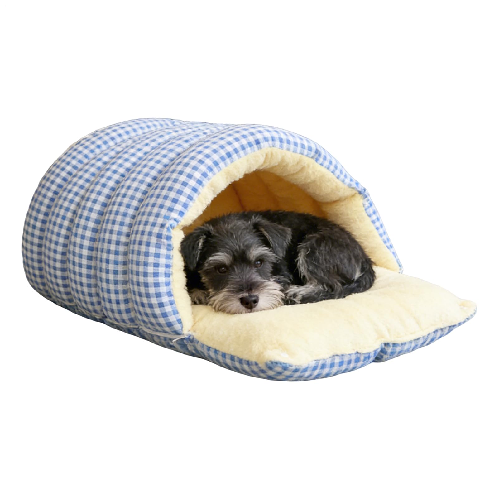 Sac caverne pour chat chaud et doudou de repos amovible pour le confort de votre chiot