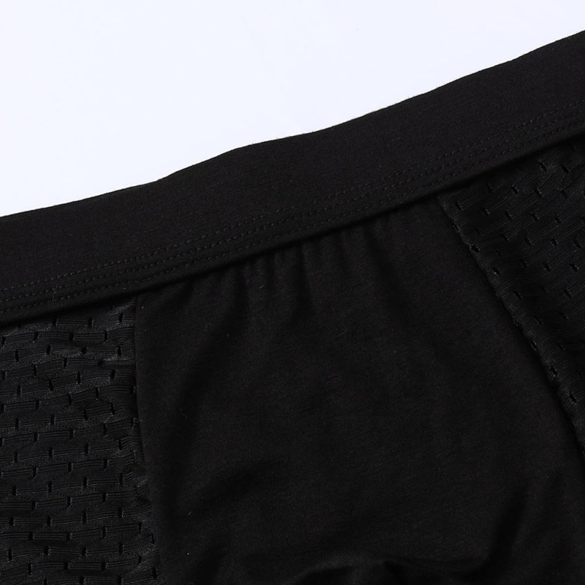 BESTonZON 4 Pezzi Slip Traspiranti da Uomo Mutande da Uomo Black