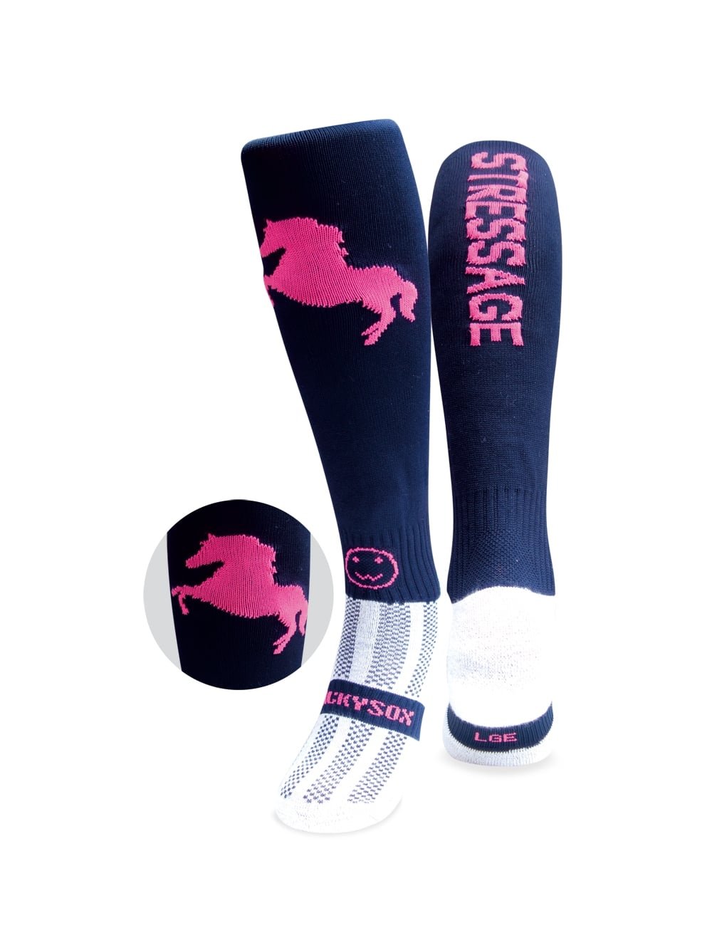 Wacky Sox Seis pares de calcetines de los deportes ecuestres Caballo loco oferta Young Adult Shoe Size 35-40