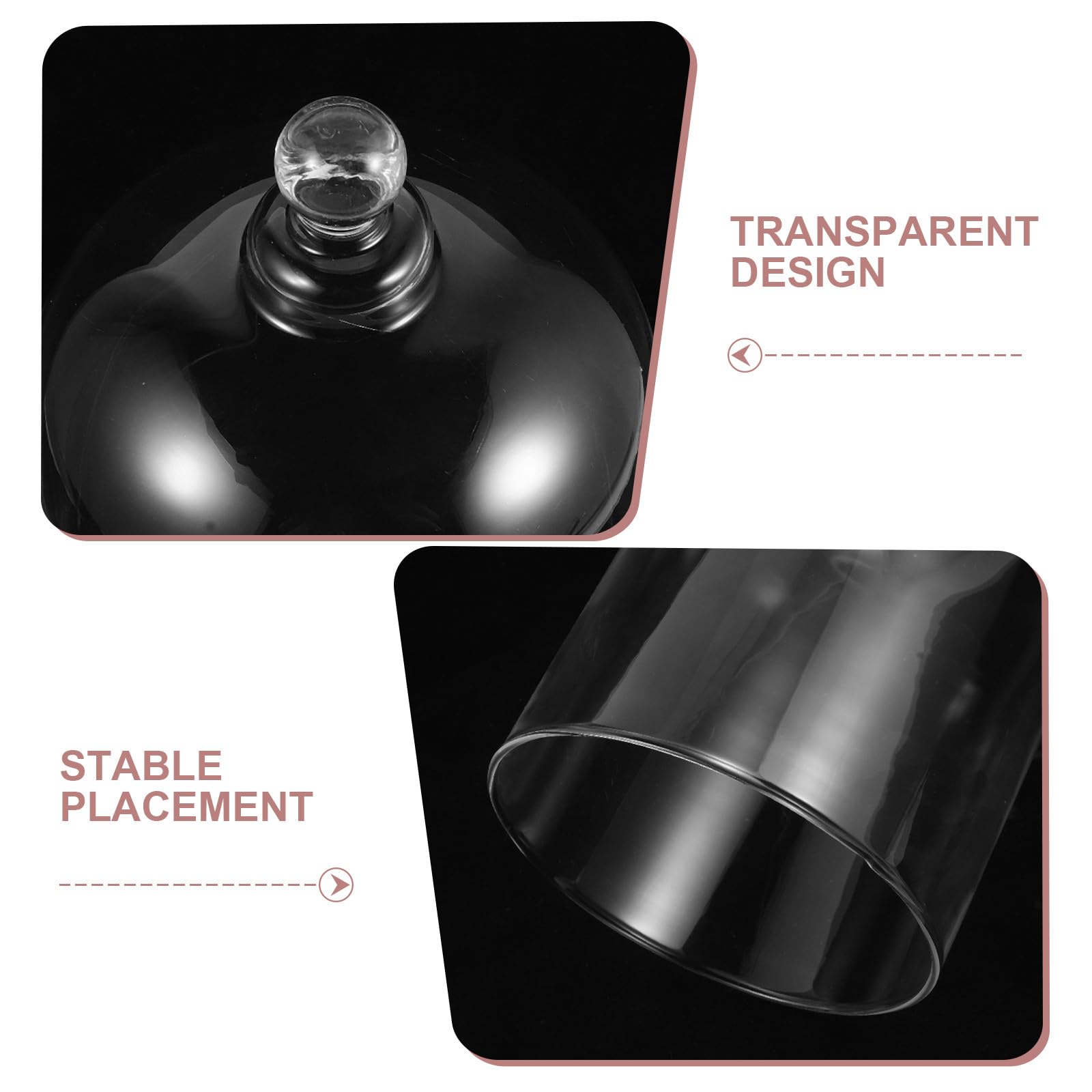 SHOWERORO Cúpula de Cristal para Masa Madre: Campana calentadora para Masa Madre para fermentación - Tarros de fermentación Tapa térmica Transparente Accesorio de Cocina para Hornear — view 8