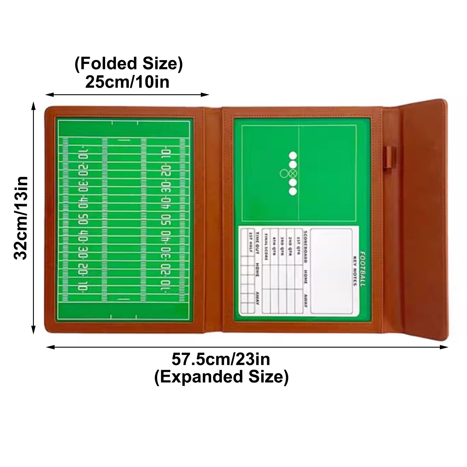 Lavagnetta Magnetica, Coaches Lavagna Tattica Cartellina, Lavagna Magnetica per Allenamento e Analisi dei Giochi, Design Portatile, Adatta per Il Rugby