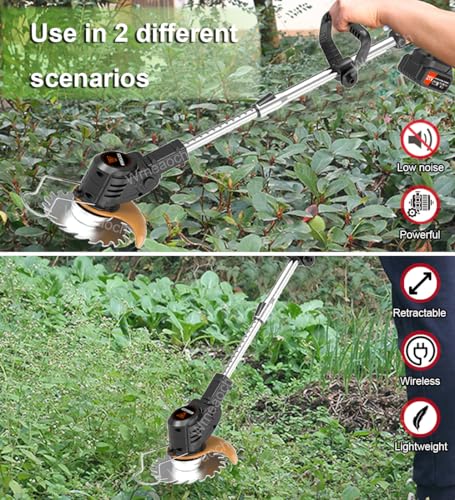 Wrneaoch 21V Battery Strimmers Cordless with 6,000 RPM and 650W Motor Garden Strimmer Cordless with 2 Batteries 2.0Ah Grass Trimmer Cordless is the Perfect Partner for all Your Garden Lawn Care Needs 2 Wrneaoch 21V Battery Strimmers Cordless with 6,000 RPM and 650W Motor Garden Strimmer Cordless with 2 Batteries 2.0Ah Grass Trimmer Cordless is the Perfect Partner for all Your Garden Lawn Care Needs - Image 2