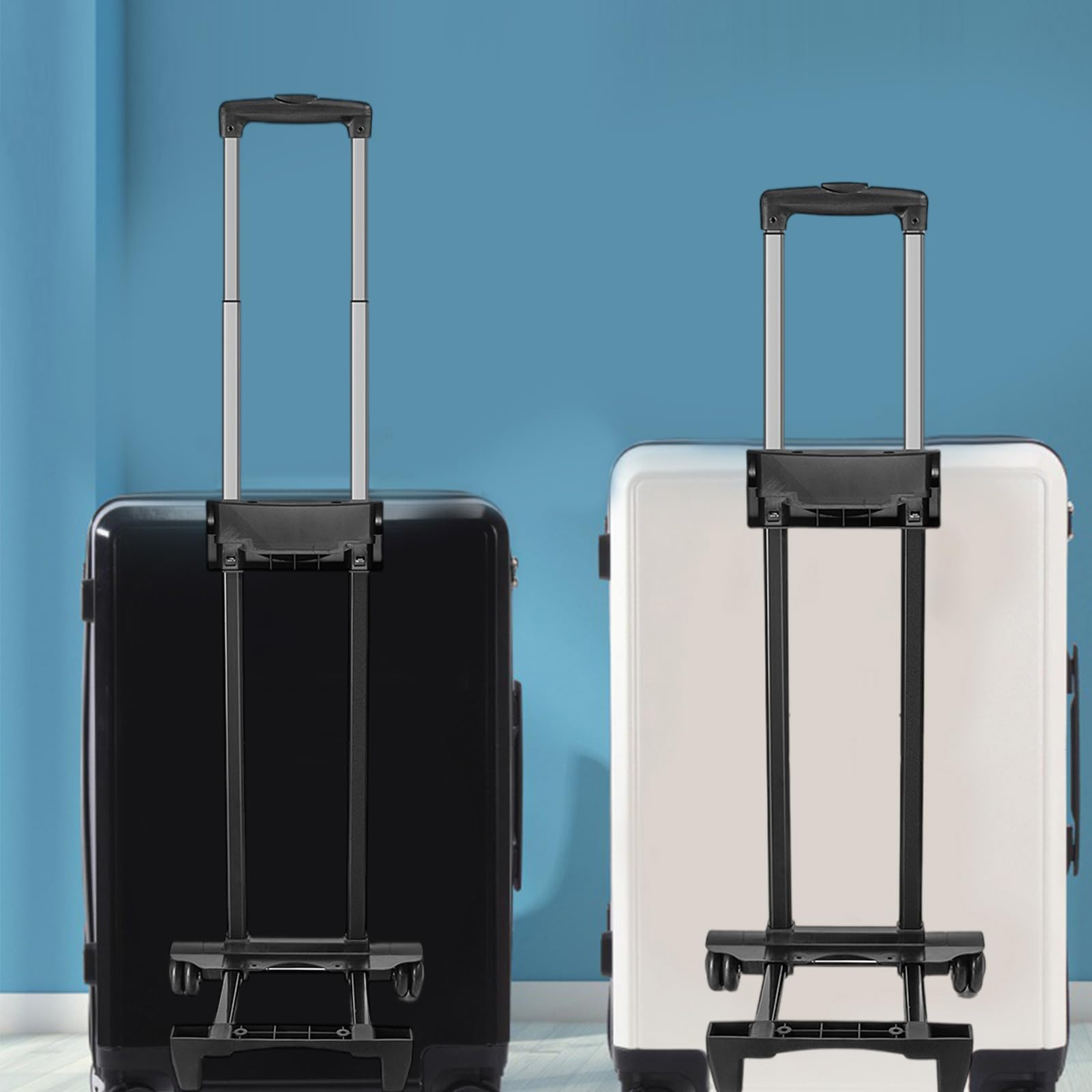 Carrello Per Bagagli Leggero Compatto Pieghevole a 2 Ruote Carrello Per Valigie Con Altoparlante Per Carrello Da Viaggio Maniglia Per Valigie Accessorie Per Tirante