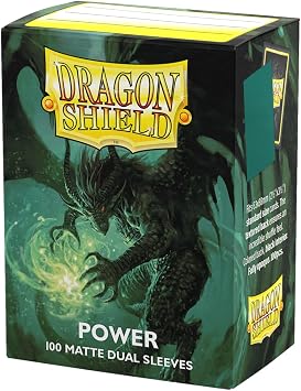 Sleeves - Dragon Shield - Box 100 - Standard Size Dual Matte Metallic Green Power