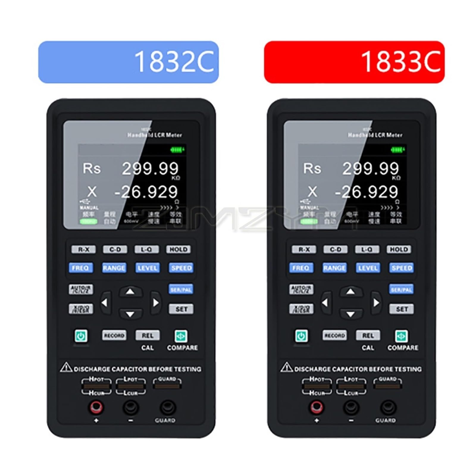 Medidor LCR Digital 1832C / 1833C Puente portátil LCR inductancia capacitancia y Resistencia Herramientas de medición | 1832C