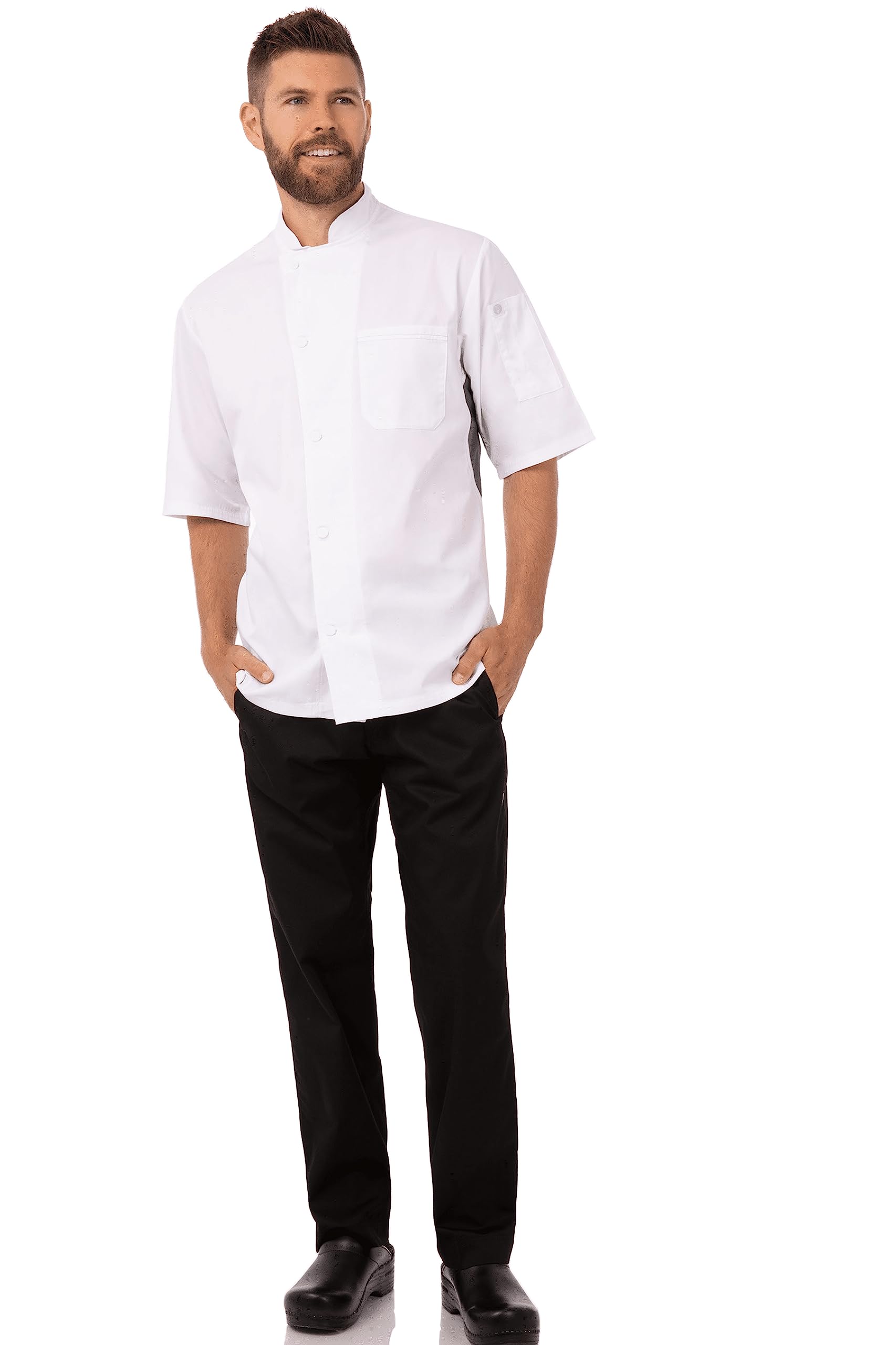 Chef Works Herren Valais Kochmantel V-serie Kochjacke (1er Pack)