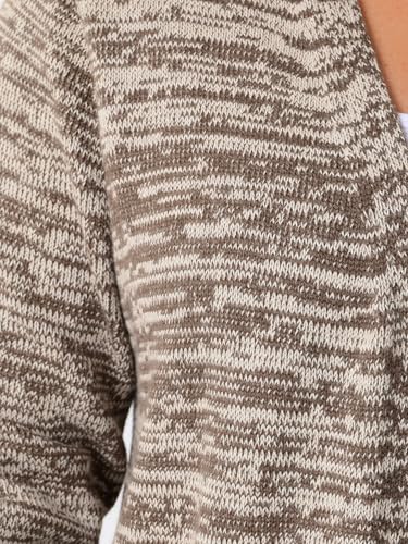 Image of Agnes Orinda Plus Size Sweater Cardigan for Women Contrast Color Open Front Long Sleeve with Pockets Cardigans Sweater Coat