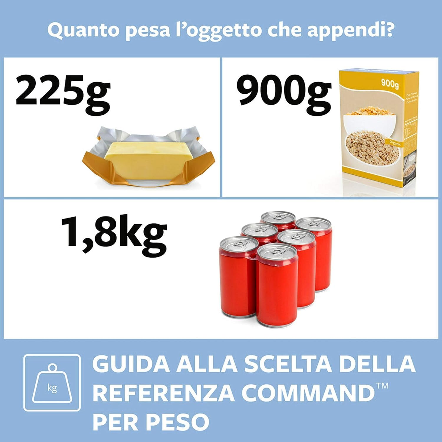 Command Ganci Medi Trasparenti Adesivi, 10 Ganci con Punta Metalica e 12 Strisce - Accessori Salvaspazio senza Forare il muro