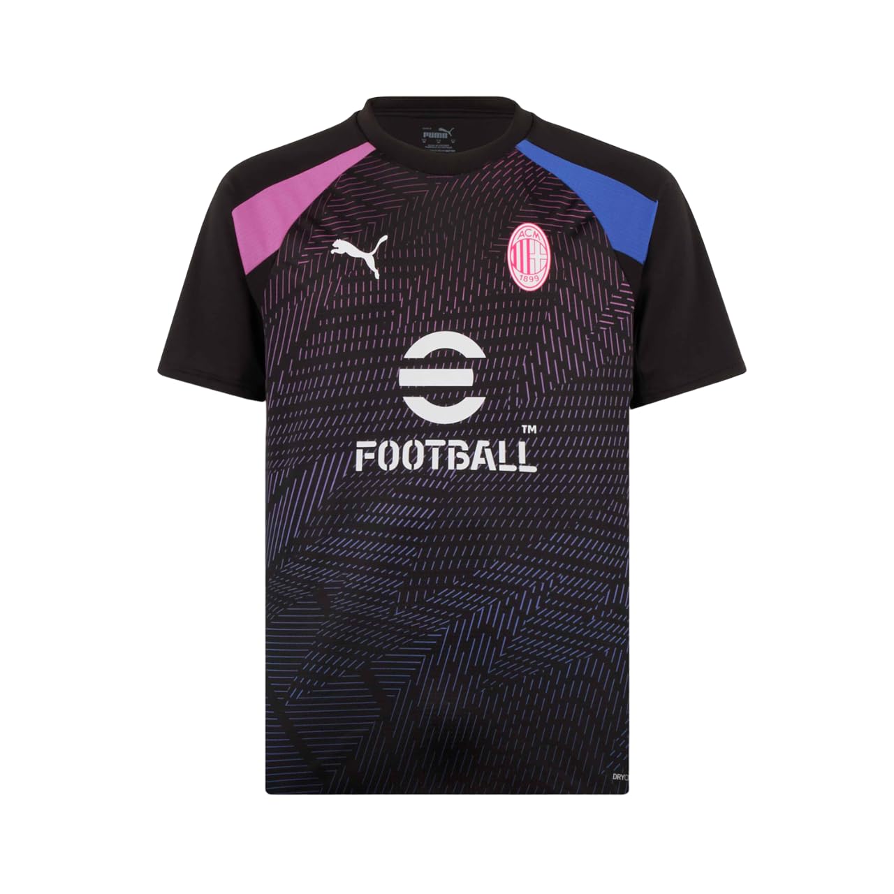 AC Milan Maglia Prematch, Stagione 2023/24, Nero, Adulto, Unisex, M