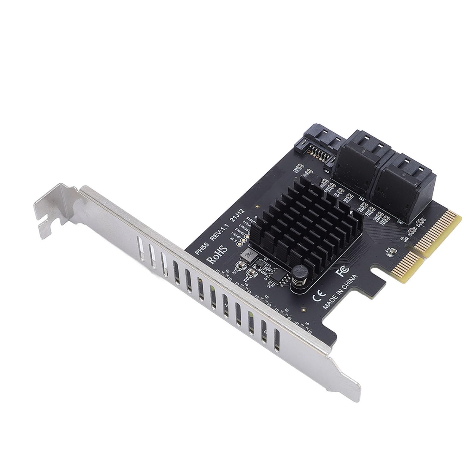 Annadue Scheda di Espansione Serial ATA PCIe a 5 Porte per PC Desktop