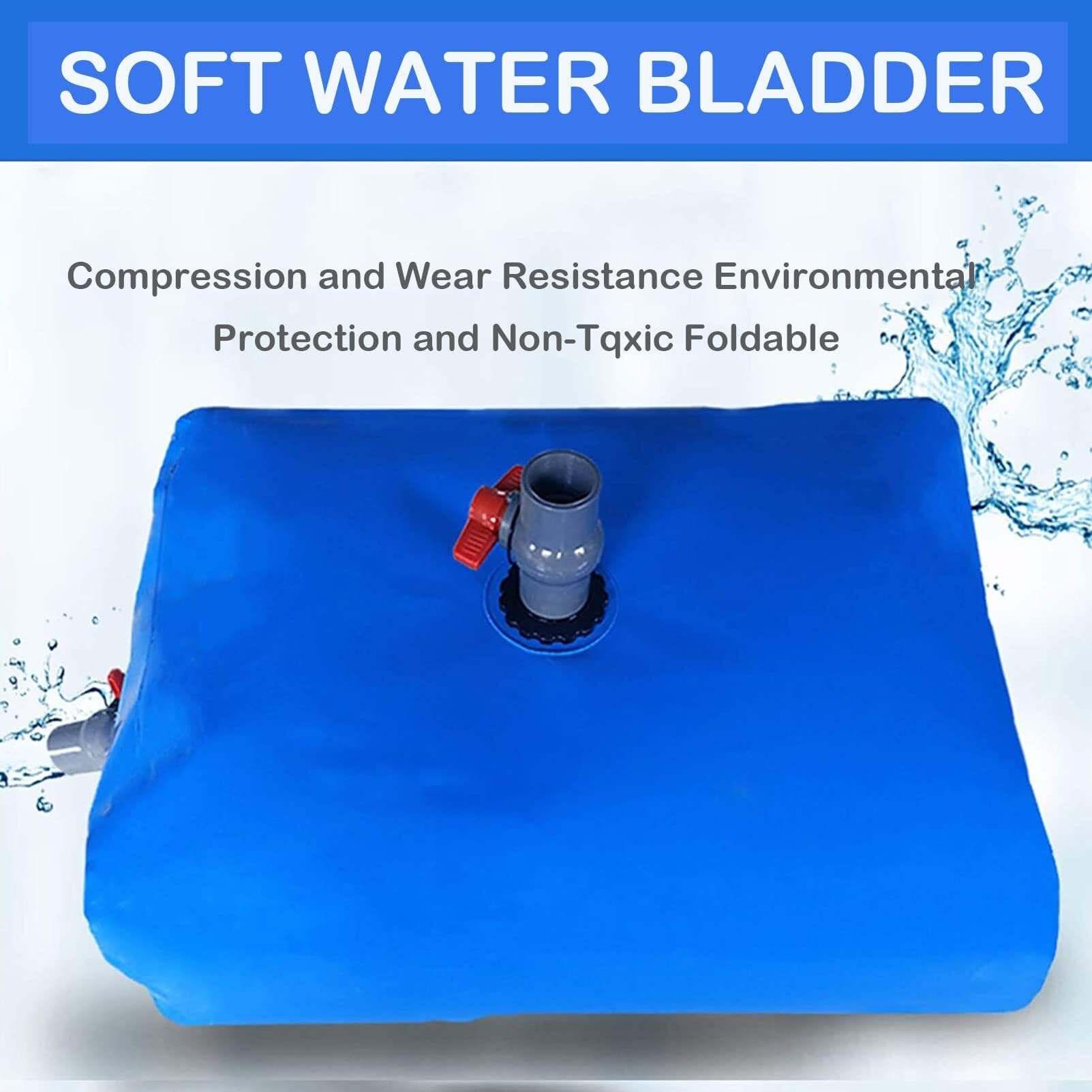 Depósito de Agua Flexible Bolsa de plástico for Grandes Bolsas Almacenamiento Agua, Plegable, Suave, for jardín, portátil, Utilizada Pre-Loading Bag for Bridges