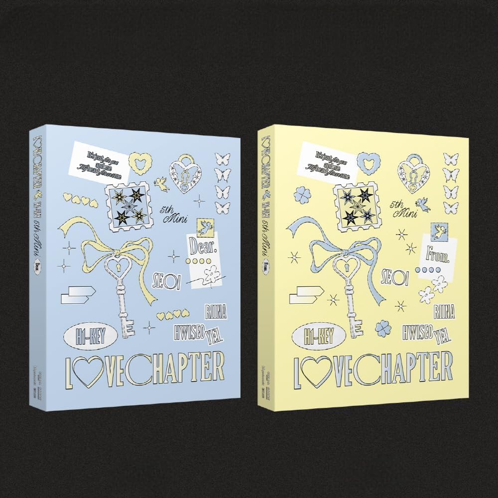 H1-KEY - 5. mini album [Lovechapter] CD + fotoksiążka + fotokarty, oficjalny produkt K-Pop (2 wersje zestaw)
