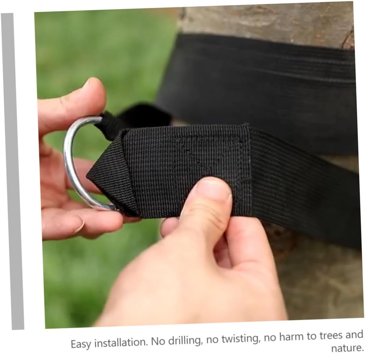 Luxshiny 6pcs Adjustable Nylon Hammock Straps Tree Swing Hanging Rope Kit with Heavy-Duty S-Hooks for Outdoor Patio and Garden Use