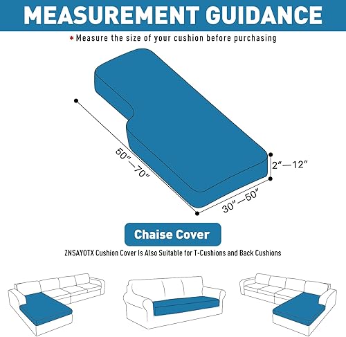Miniatura 2 de ZNSAYOTX Fundas de diván para sofá seccional, 1 paquete, fundas de moda 2024, suaves, duraderas, lavables, en forma de L, funda de cojín de