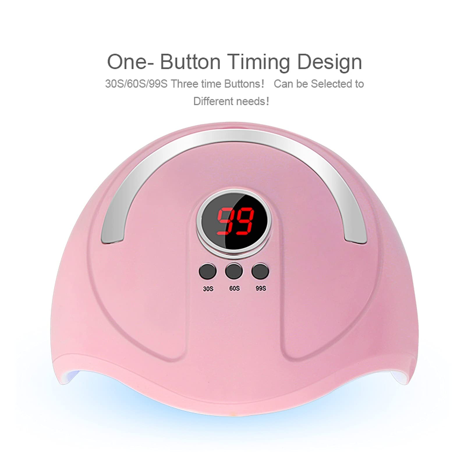 Lámpara de uñas Secador de uñas Lámpara de uñas LED de 54 W Lámpara UV para Curar Todo el Esmalte de uñas en Gel con detección de Movimiento Salón de manicura y pedicura también para Esmalte de uñas