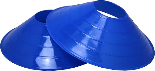 Miniatura 7 de BlueDot Trading Conos de disco de alta visibilidad para deportes, entrenamiento de agilidad, fútbol, fútbol, marcadores de cono de campo para