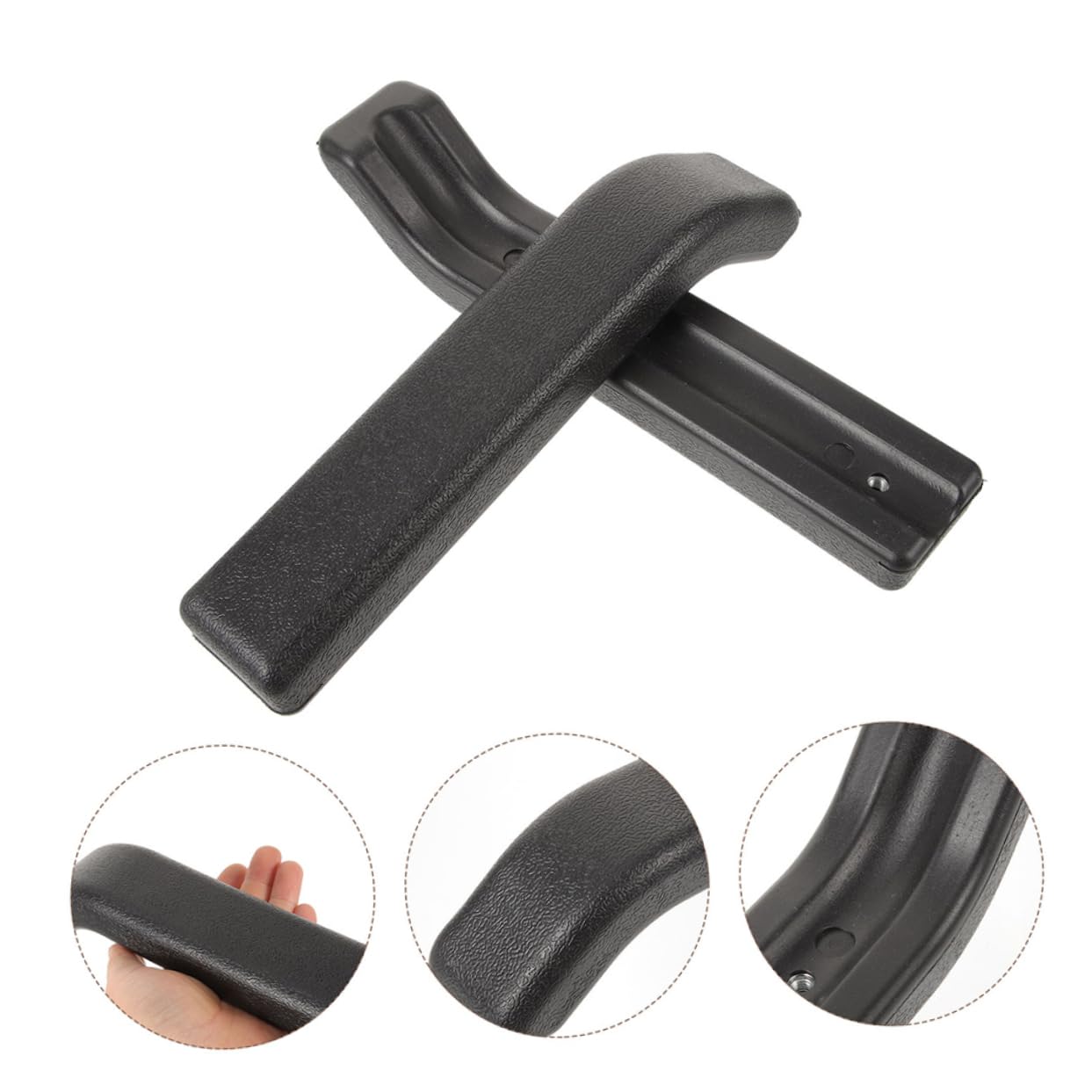 Lurrose Wheelchair Armrest Cushions 4pcs Replacement Pads Abs Easy to Fit Comfortable Grip