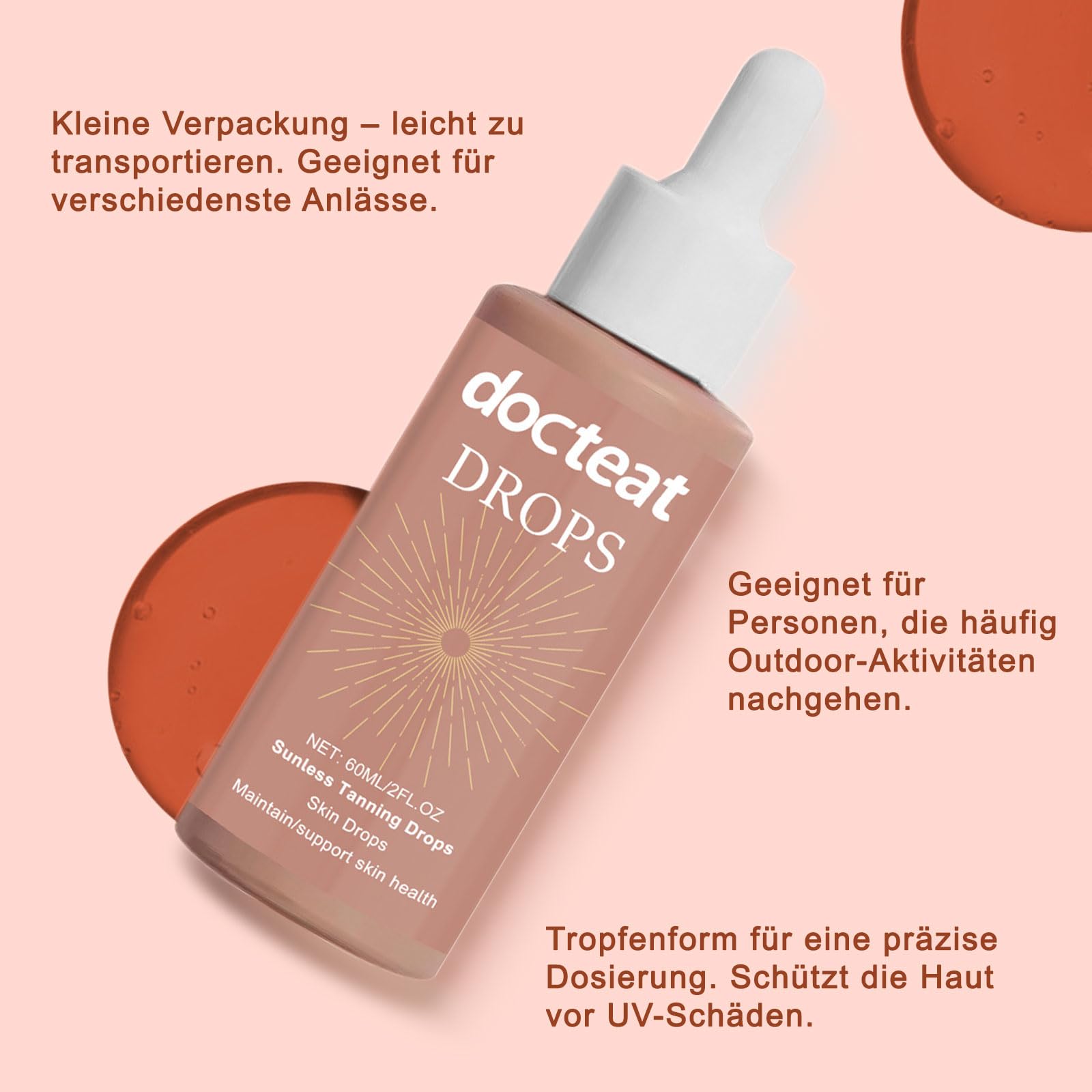 SunGlow Trinkbare Bräunungstropfen, 2026 Bräunungstropfen zum Trinken Testsieger, Sun Glow Tropfen zum Trinken, Selbstbräuner für Körper und Gesicht, Ohne Sonnenschäden (1 Flasche) - 4