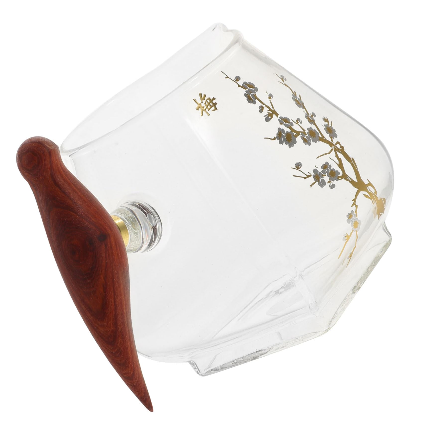 TOPPERFUN Glass Sauce Cup Handle Tea Gravy Boat for Kitchen Salad Dressing Pourer