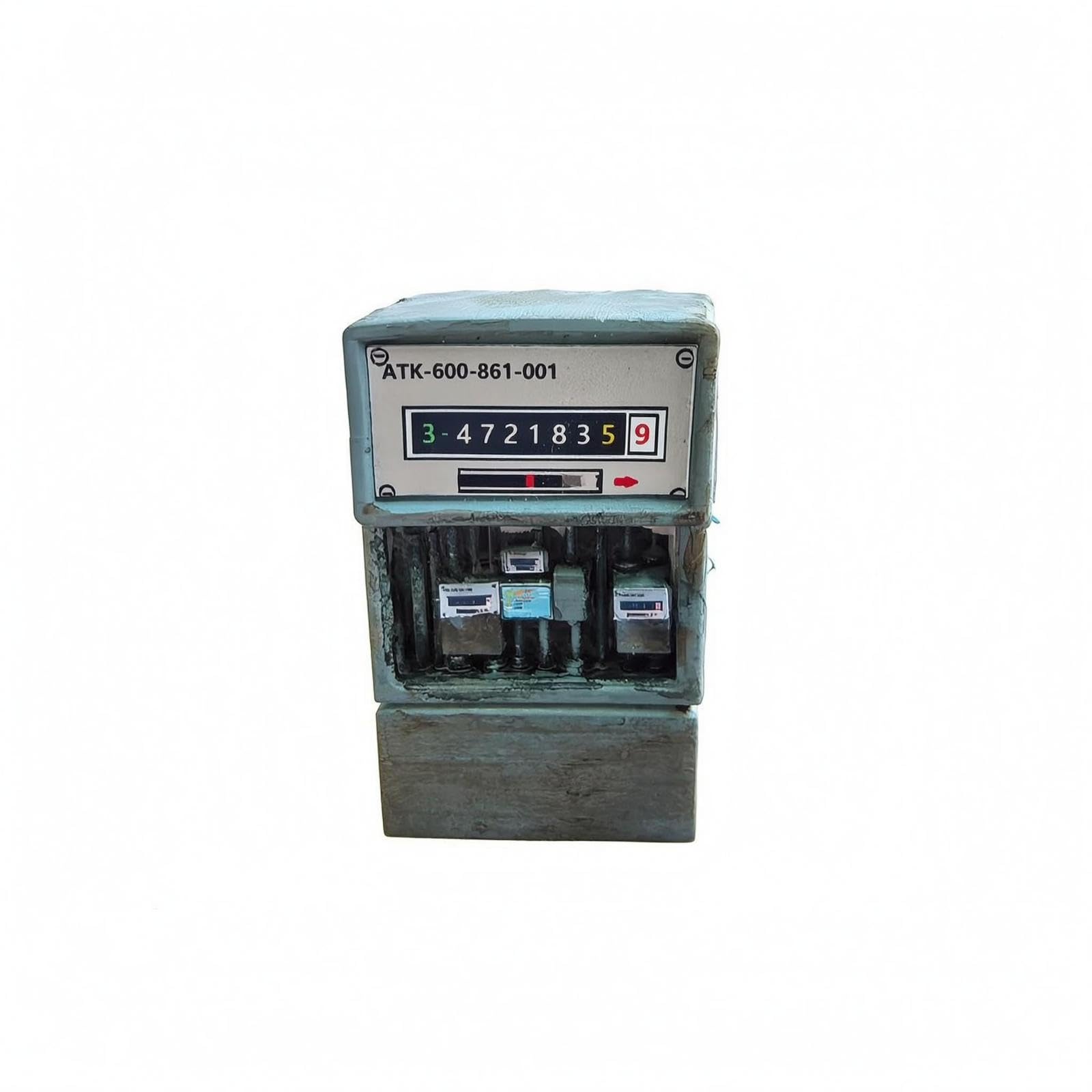 Electric Utility Cabinet Miniature 1:64 Scale Futuristic-Industrial Utility Cabinet Model Weathered Finish |Home & Garden| Furniture| Cabinets & Cupboards-image-1