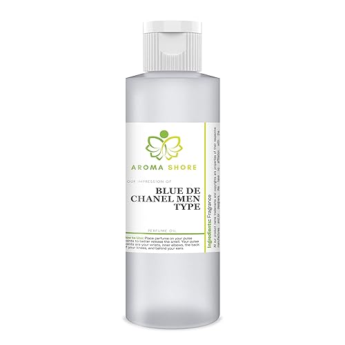Aroma Shore Aceite de perfume nuestra impresión de Blue De C'Hanel Men Type, aceite corporal 100% puro sin cortar Nuestra interpretación, aceite