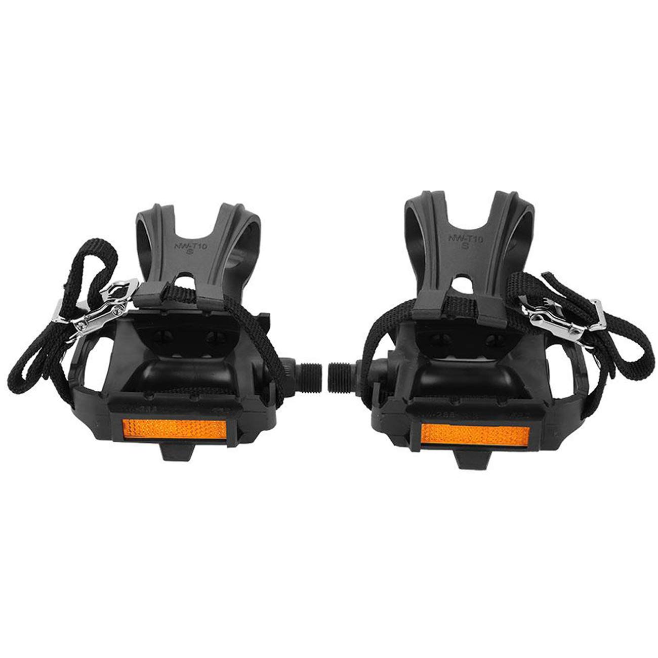 YIPINER Bike Pedal Bicycle Toe Clips Nylon Strap Pedals Replacement Parts Fixed Mountain Bike Accessory