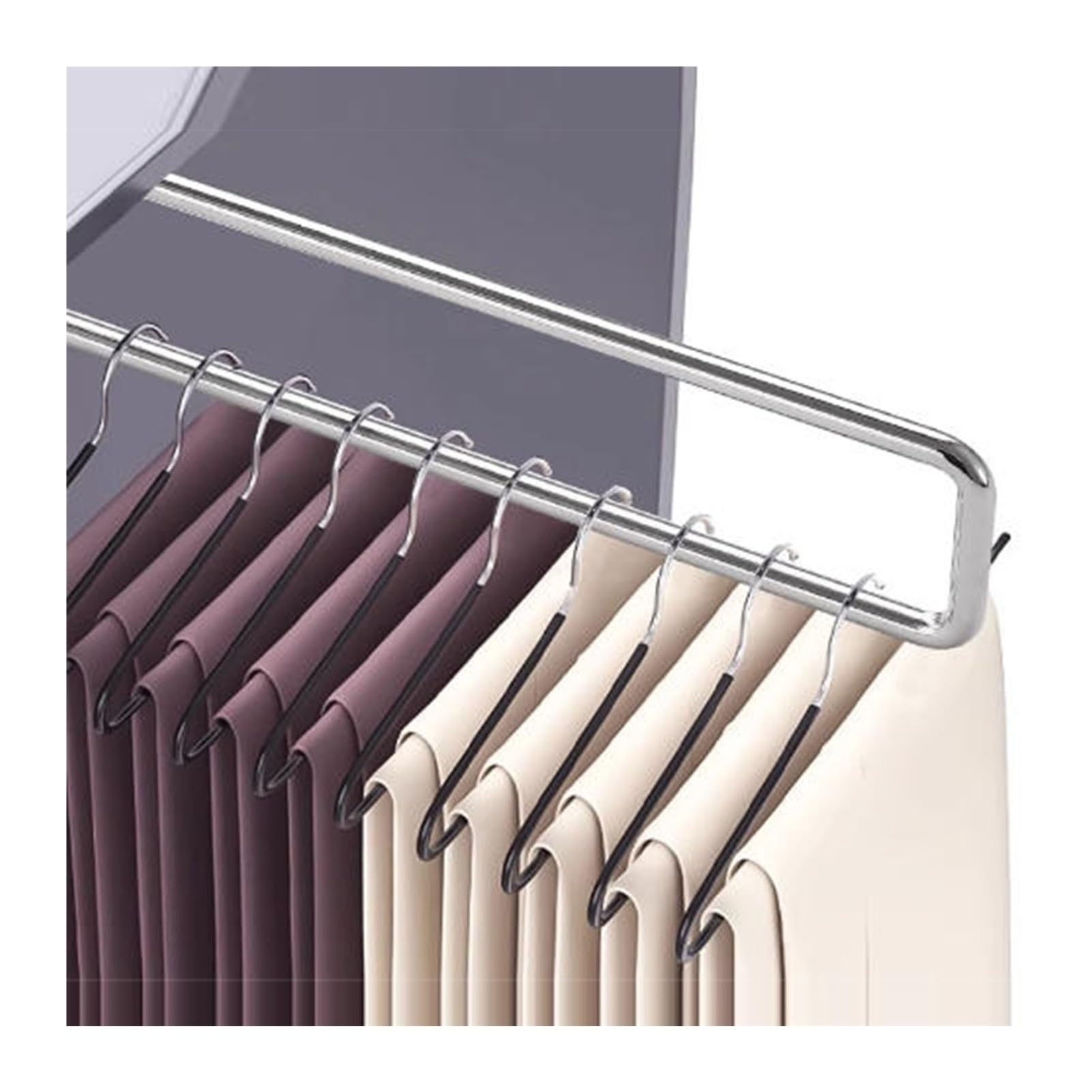 Barre de suspension extensible pour jeans et chemises : le gain de place quotidien