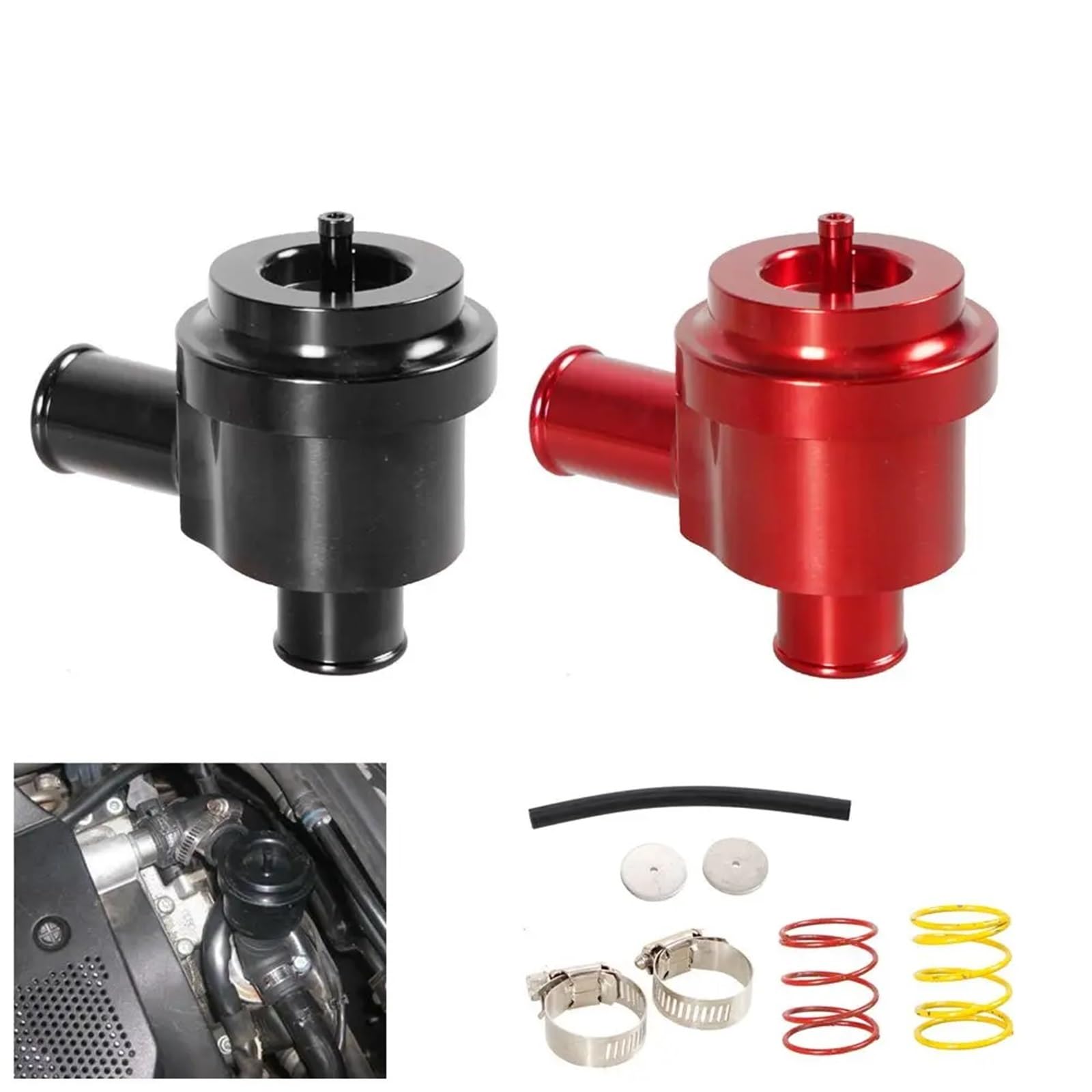 Dump Valve,Valve Echappement Soupape de dérivation Turbo Utilisation adaptée pour Audi TT Quattro 00-06, soupape de décharge Boost 1.8T 2.7T(Black)
