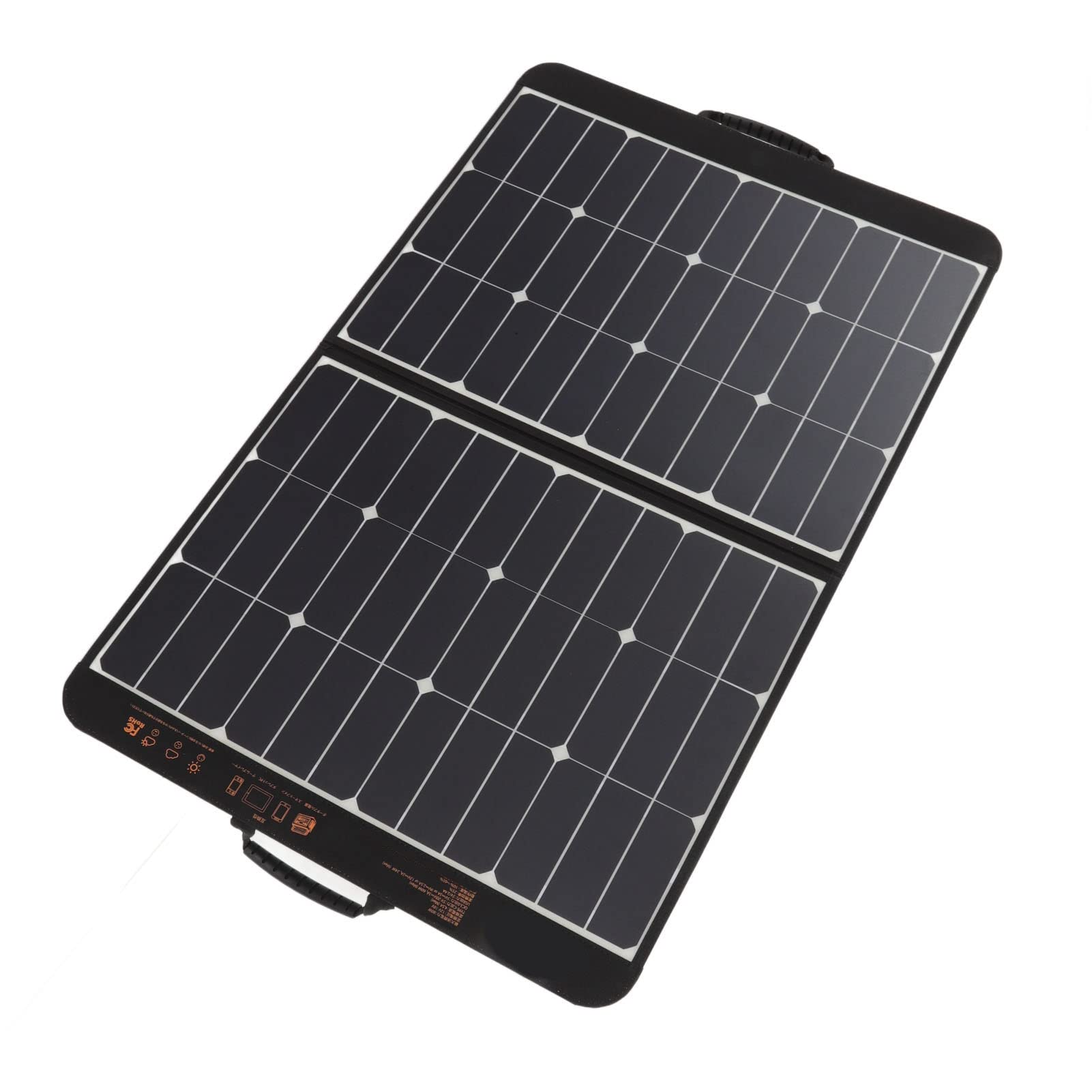 Składana ładowarka do Paneli Słonecznych, 60 W z Wyjściem 18 V DC do Przenośnych Elektrowni Outdoor Camping Van RV Trip