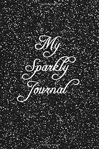 Amazon.com: My Sparkly Journal: Black Glitter Cover | College Ruled ...